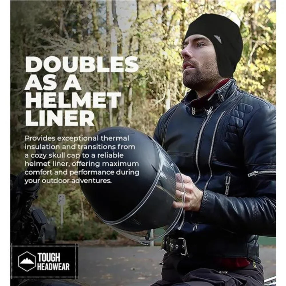 Tough Headwear Thermal Skull Ca Moisture-Wicking Running Beanie Helmet Liner